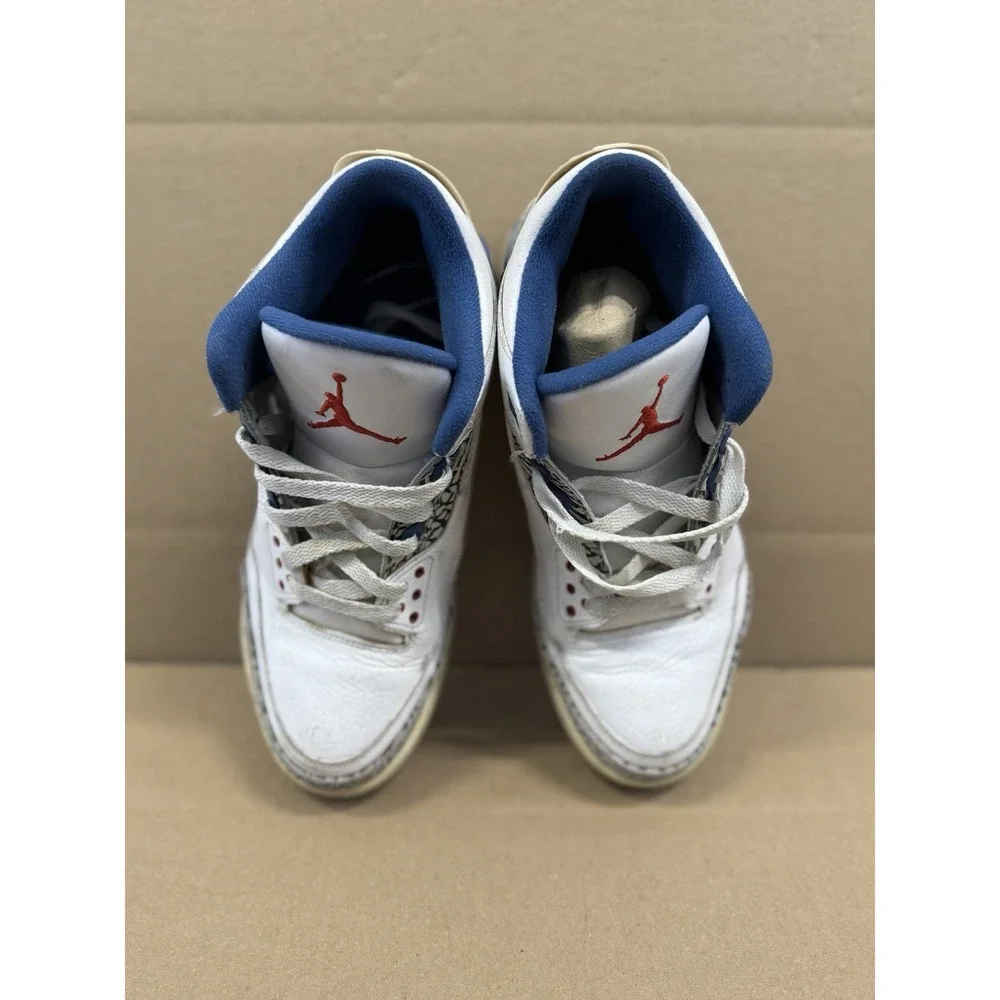 Air Jordan 3 Retro 2011 True Blue‎ Size 9.5 136064-104 OG White Cement Used